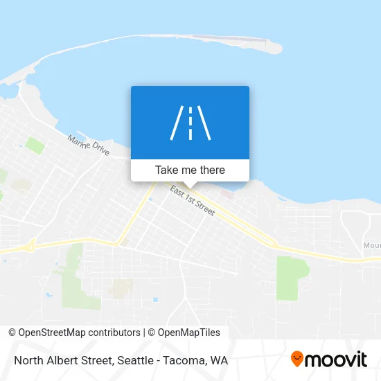 North Albert Street map