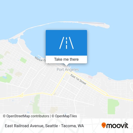 East Railroad Avenue map