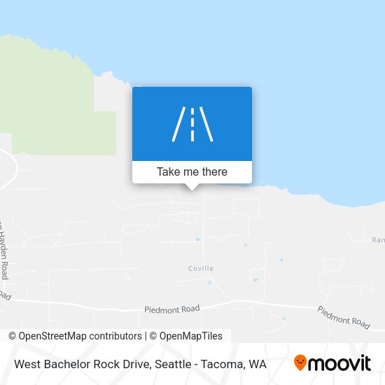West Bachelor Rock Drive map