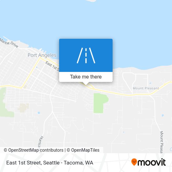 East 1st Street map