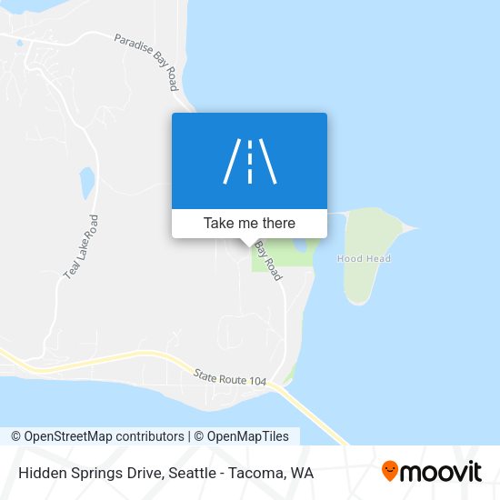 Mapa de Hidden Springs Drive