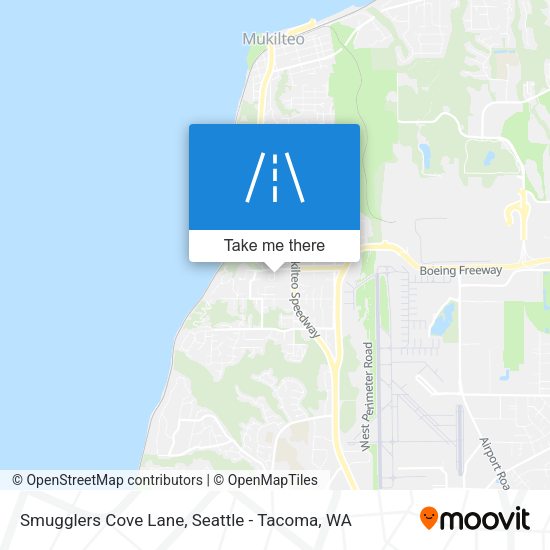 Smugglers Cove Lane map