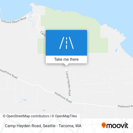 Camp Hayden Road map