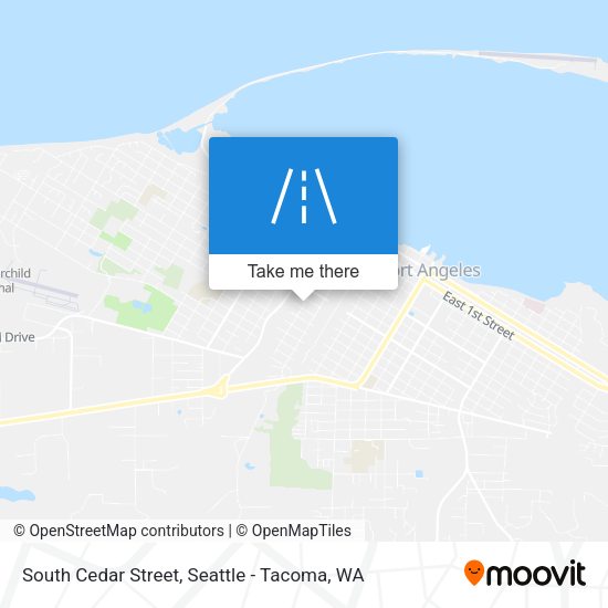 South Cedar Street map