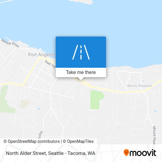 North Alder Street map