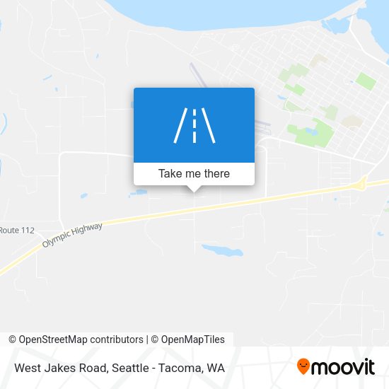 West Jakes Road map