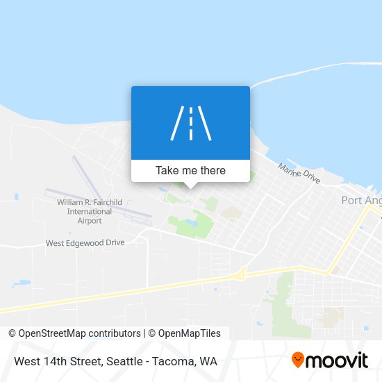 West 14th Street map