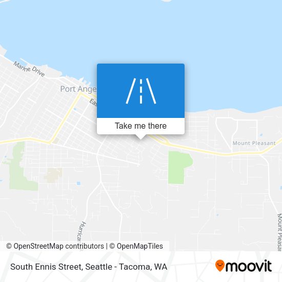 South Ennis Street map