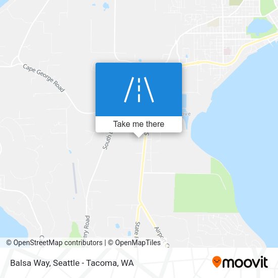 Balsa Way map
