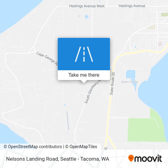 Nelsons Landing Road map