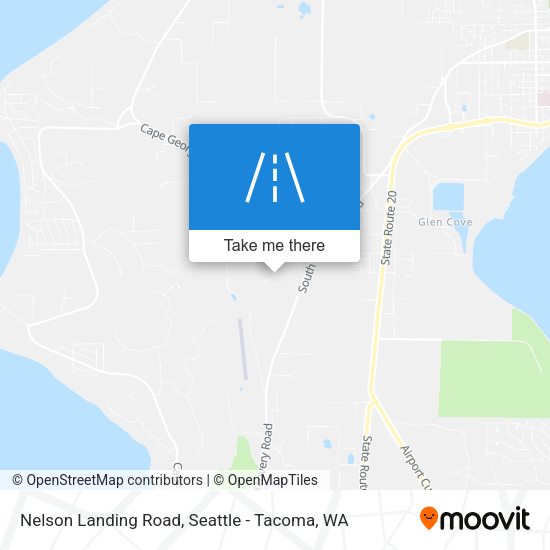 Nelson Landing Road map