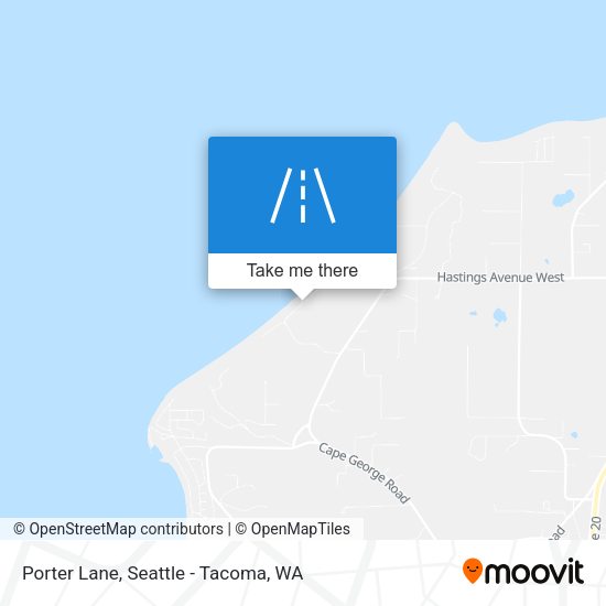Mapa de Porter Lane