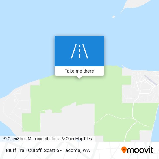 Bluff Trail Cutoff map