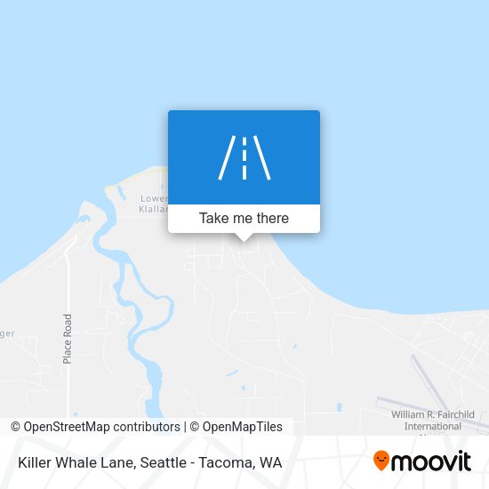 Killer Whale Lane map