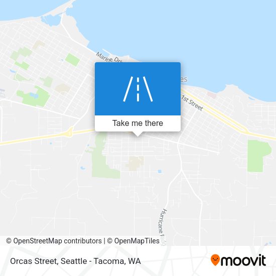 Orcas Street map