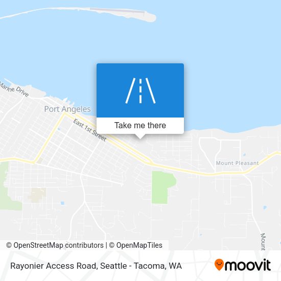 Rayonier Access Road map