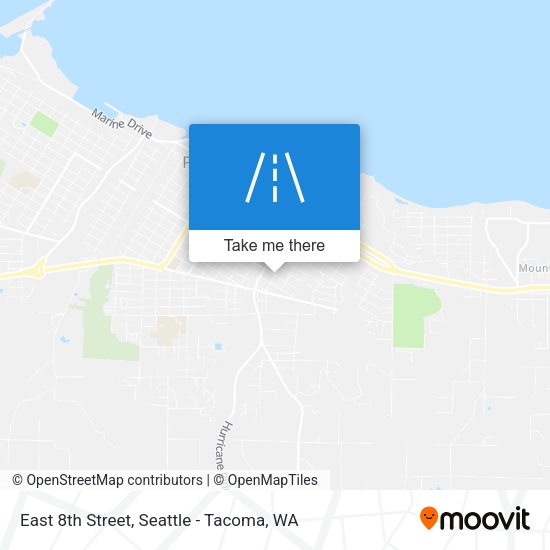East 8th Street map