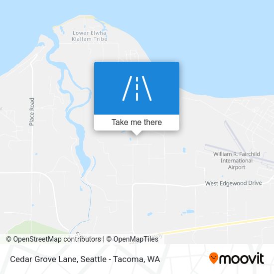Cedar Grove Lane map