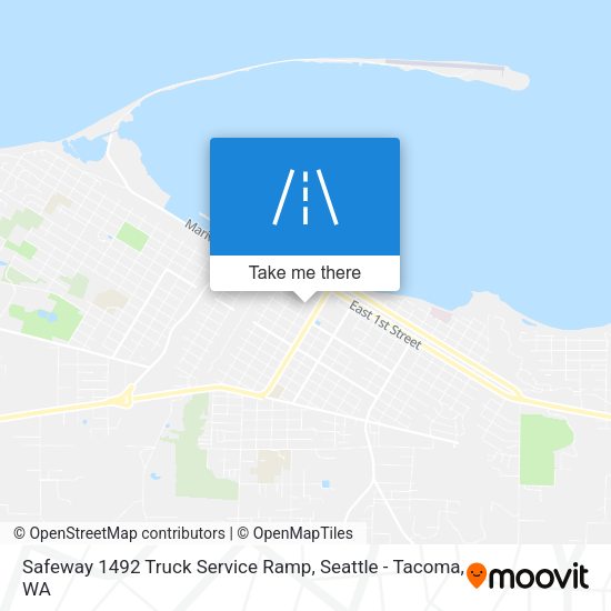 Safeway 1492 Truck Service Ramp map