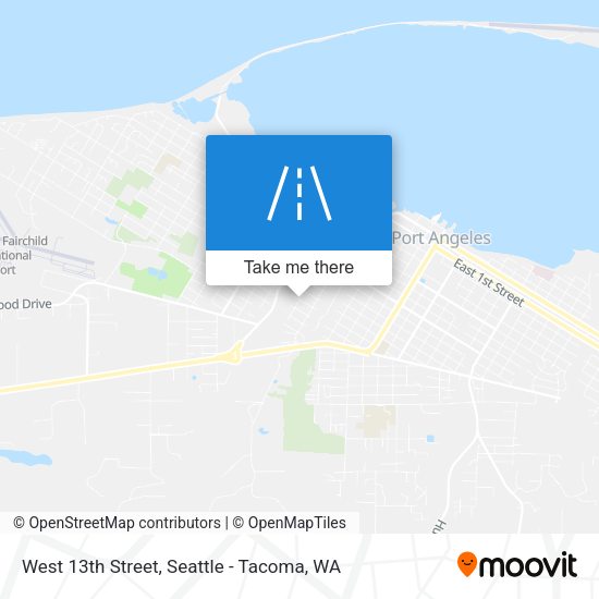 West 13th Street map