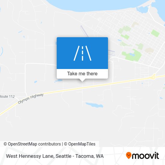 West Hennessy Lane map