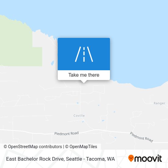 East Bachelor Rock Drive map