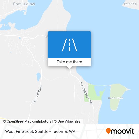 West Fir Street map