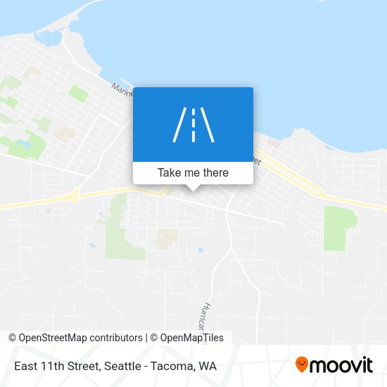 East 11th Street map