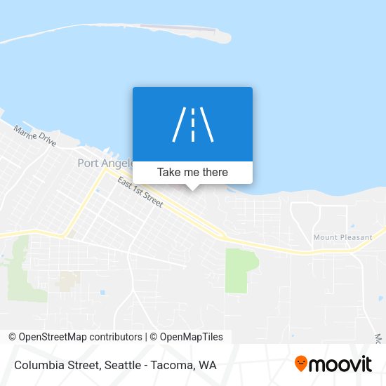 Columbia Street map