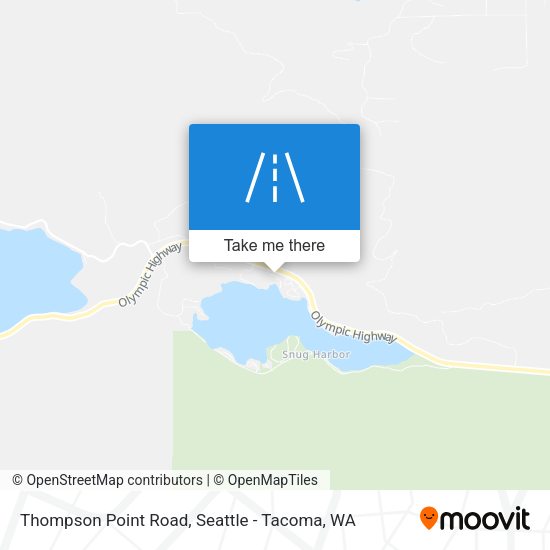 Thompson Point Road map