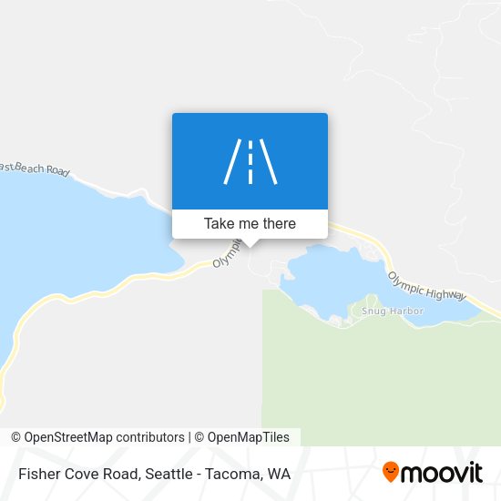 Fisher Cove Road map