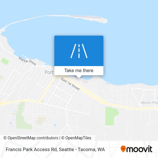 Francis Park Access Rd map