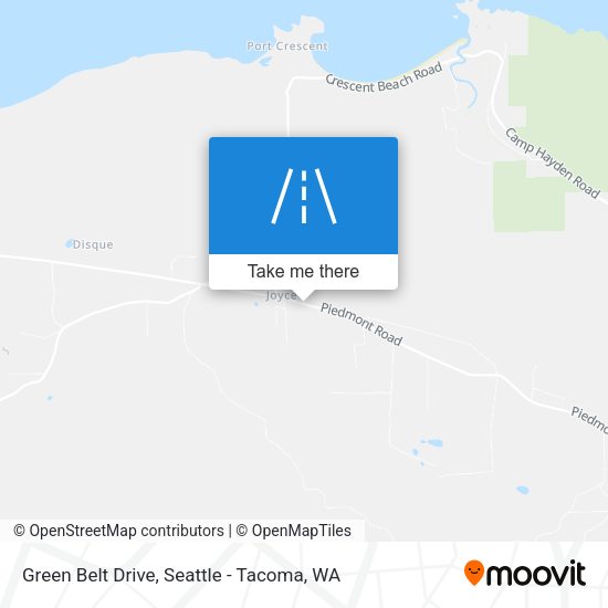 Green Belt Drive map