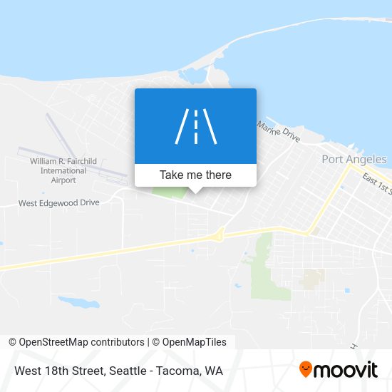 West 18th Street map