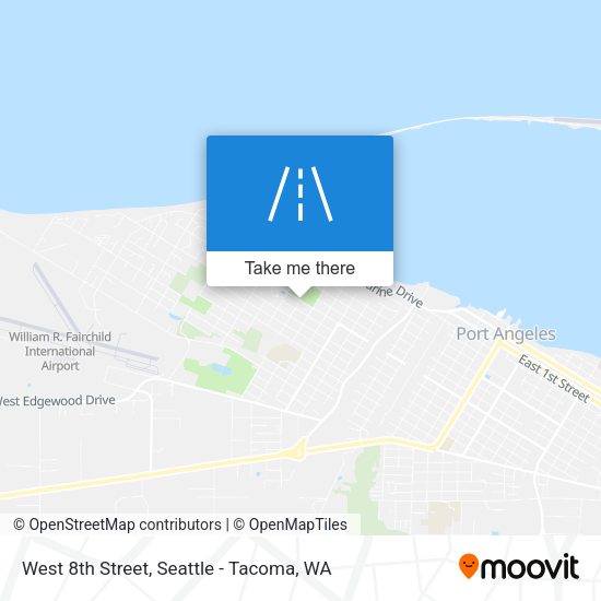 West 8th Street map