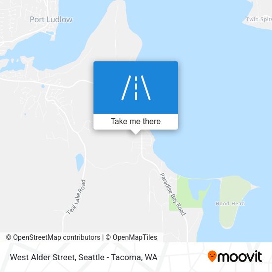 West Alder Street map