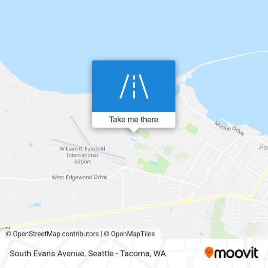 South Evans Avenue map