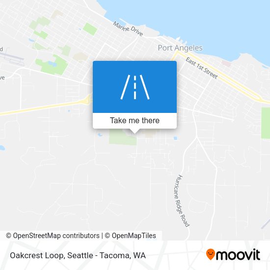 Oakcrest Loop map