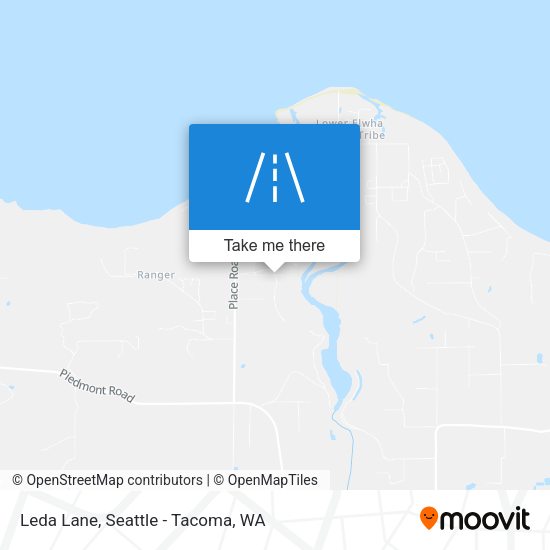 Leda Lane map