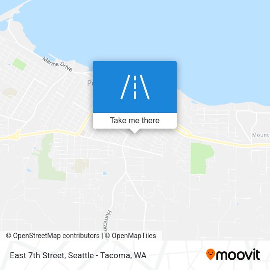 East 7th Street map