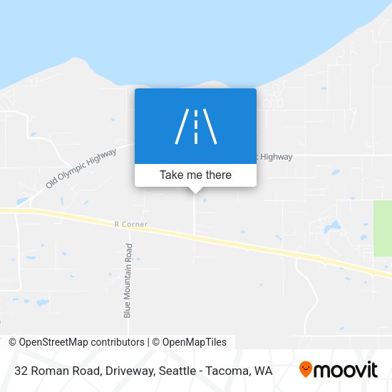 32 Roman Road, Driveway map