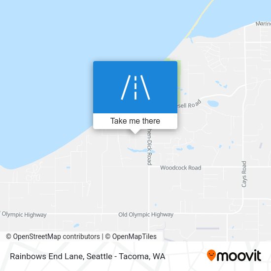 Rainbows End Lane map