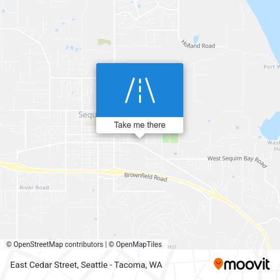East Cedar Street map