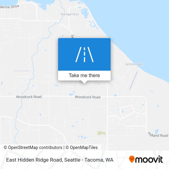 Mapa de East Hidden Ridge Road