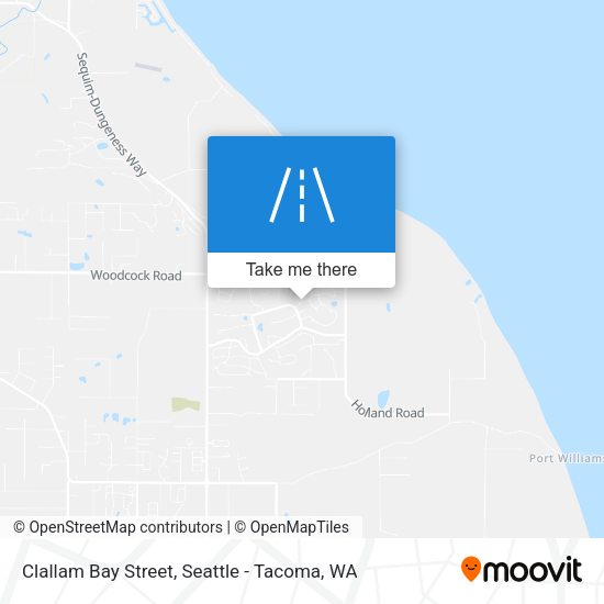 Clallam Bay Street map