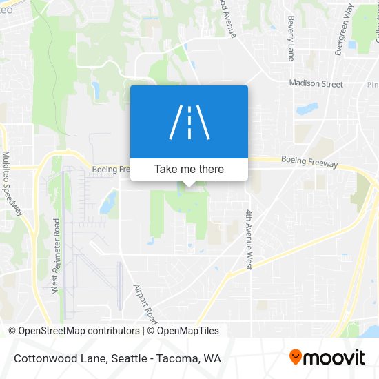 Cottonwood Lane map