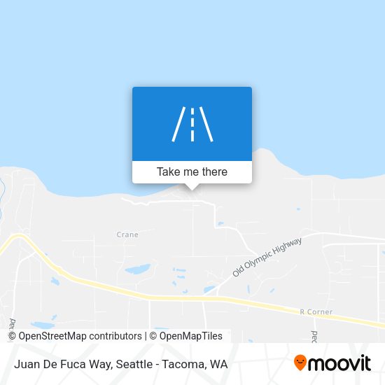 Juan De Fuca Way map