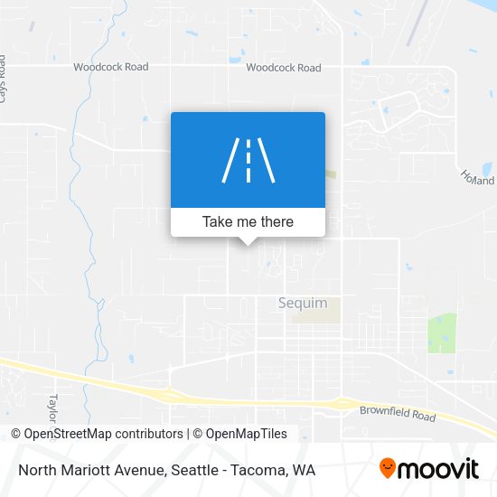 Mapa de North Mariott Avenue