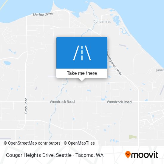 Cougar Heights Drive map