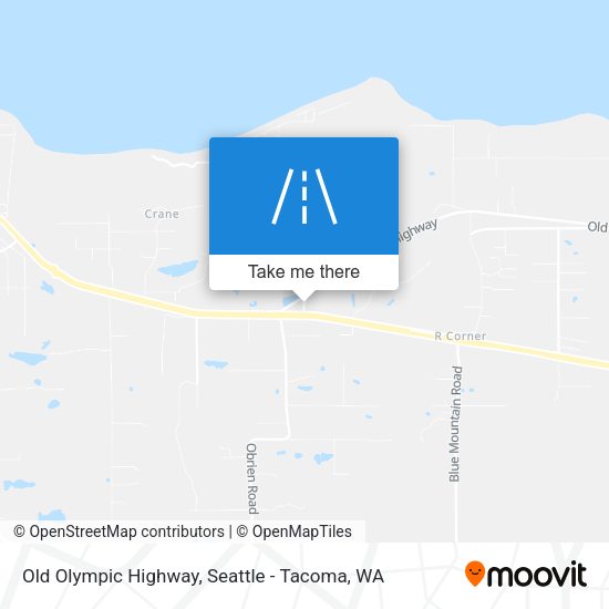 Mapa de Old Olympic Highway
